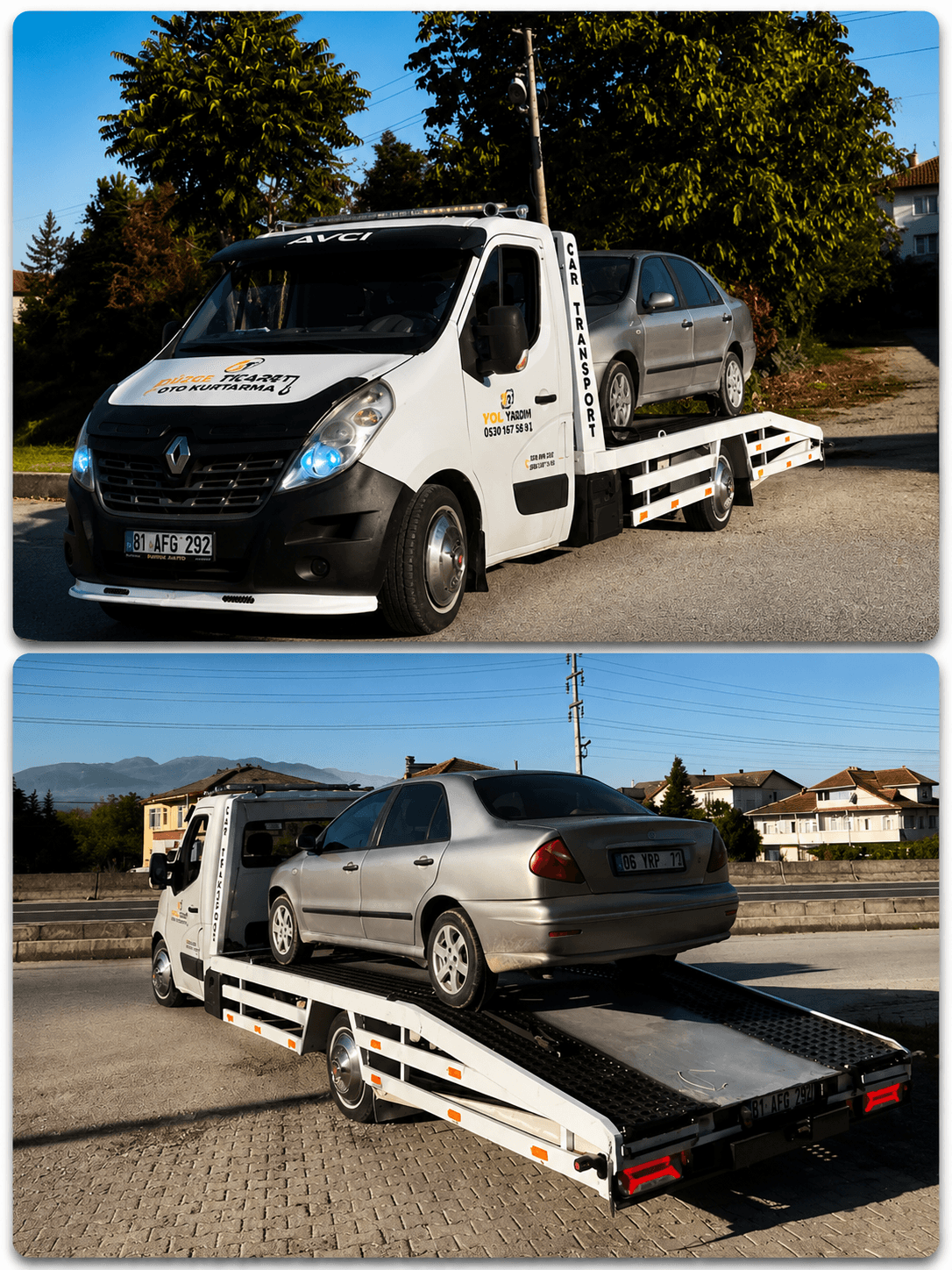 Avcı Oto Kurtarma çekici aracı — gerçek filo görseli